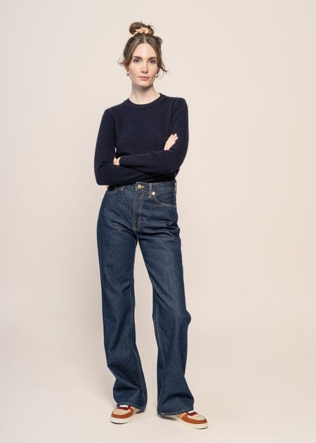 Jean large en coton bio | bleu brut "clean eileen classic blue" - Nudie Jeans