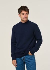 Pull en cachemire recyclé | bleu "clemente - blu mora"