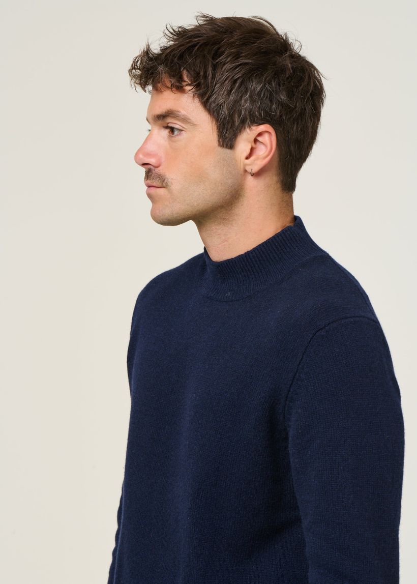 Pull en cachemire recyclé | bleu "clemente - blu mora" - Rifò