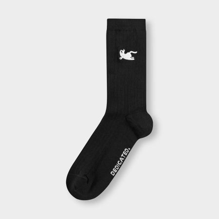 Rib socks knivsta cobra pose black - black - Dedicated