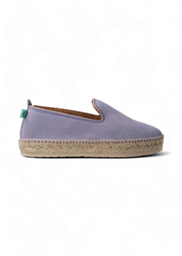 Espadrilles lilas en cuir certifié - sabina velours lavender