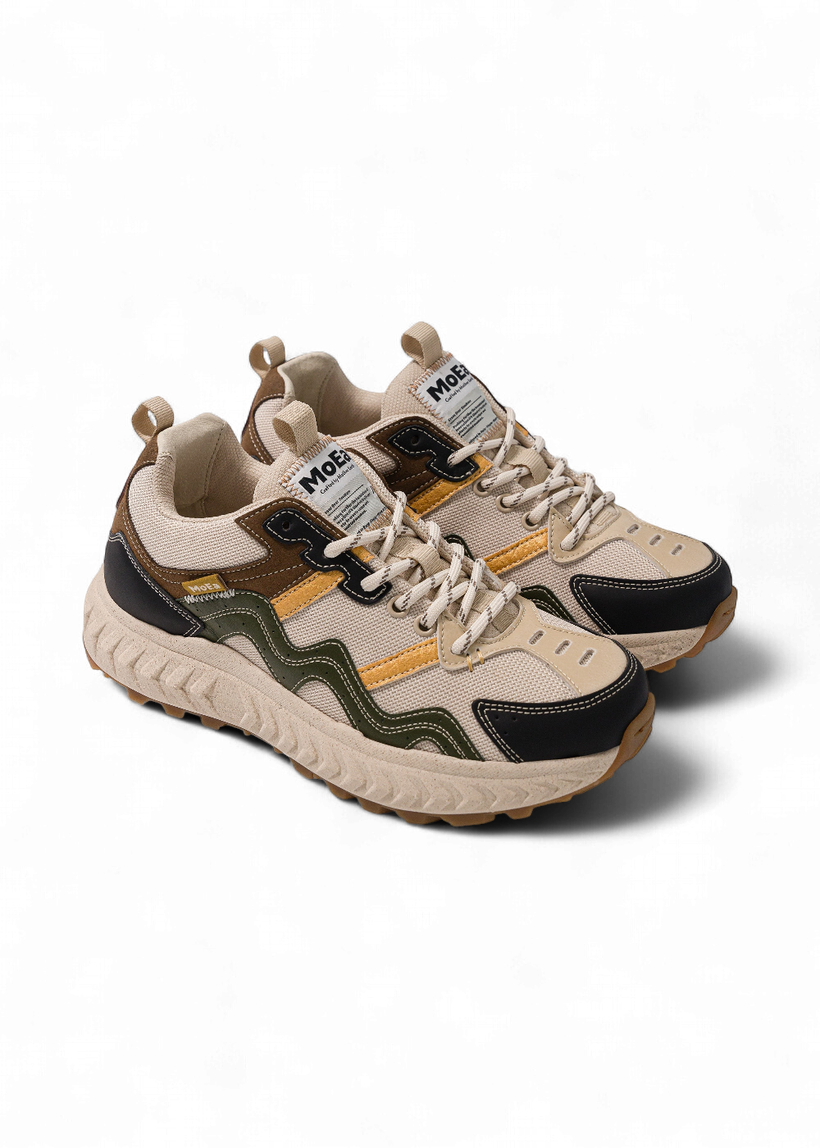 Baskets vegan | multicolore "gen7 - cactus x pineapple - green yellow" - Moea