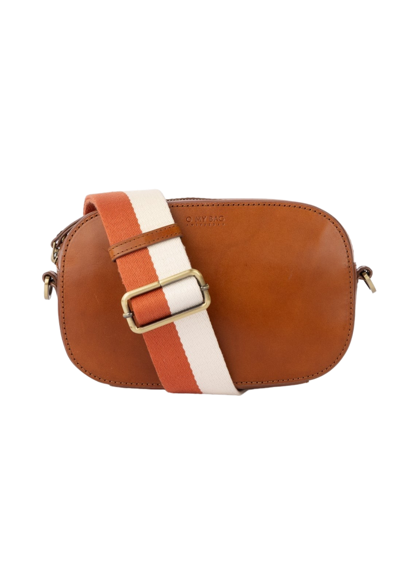 Sac en cuir certifié | marron "maya - cognac classic leather" - O My Bag