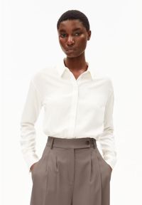 Chemise en ecovero | blanc "larisaana longsleeve - off white"
