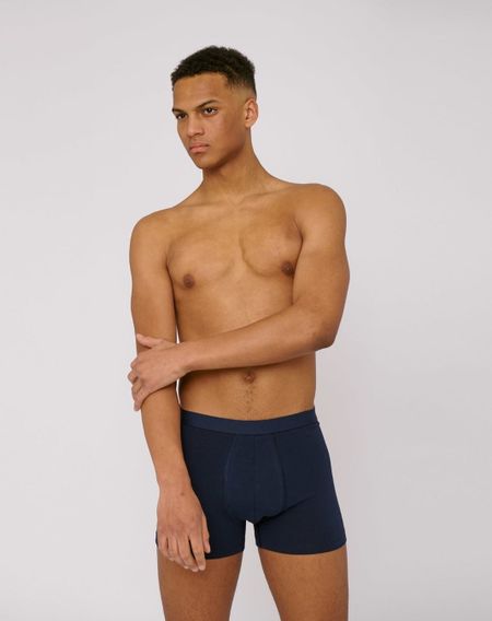 Pack 2 boxers marine en coton bio - navy
