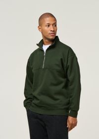 Sweat camionneur mixte en coton bio | vert "hunter green"