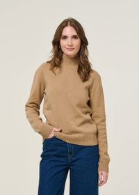 Pull en cachemire recyclé | beige "ada - beige sughero"