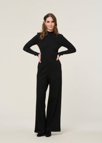 Pantalon noir en ecovero et matière recyclée | noir "himaari black"
