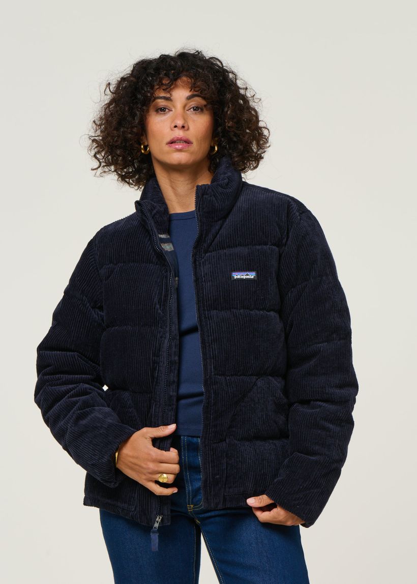 Doudoune velours en matière recyclée | bleu "cord fjord jkt - snbe" - Patagonia