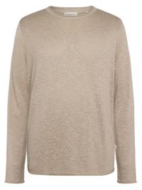 Pull en tencel® (procédé lyocell) | gris "crew neck knit tencel™ - ocs - 1228 light feather gray"