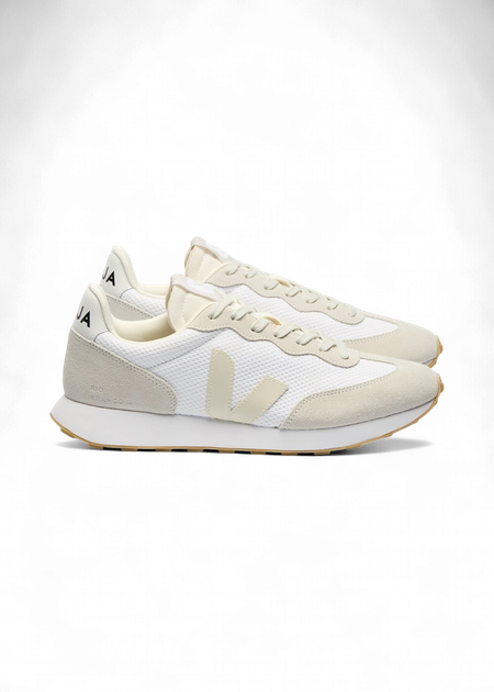 Baskets en mesh recyclé | blanc et beige "rio branco ii - white pierre" - Veja