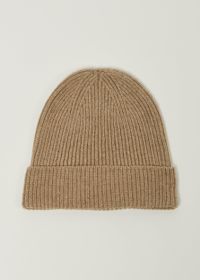 Bonnet en laine mérinos recyclée | beige