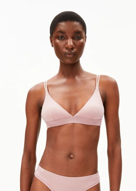 Soutien-gorge triangle en modal | rose "osilaa - grey blush" - Armedangels