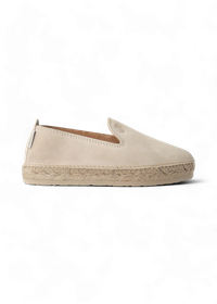 Espadrilles beige en cuir certifié - sabina velours sand