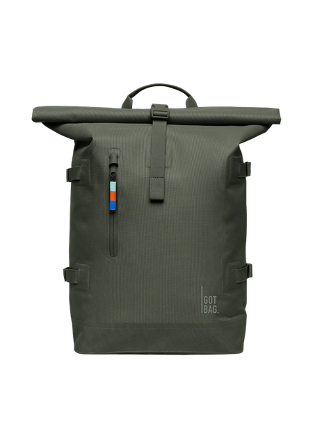 Sac à dos 31l en matière recyclée | vert "rolltop 2.0 algae" - Got Bag