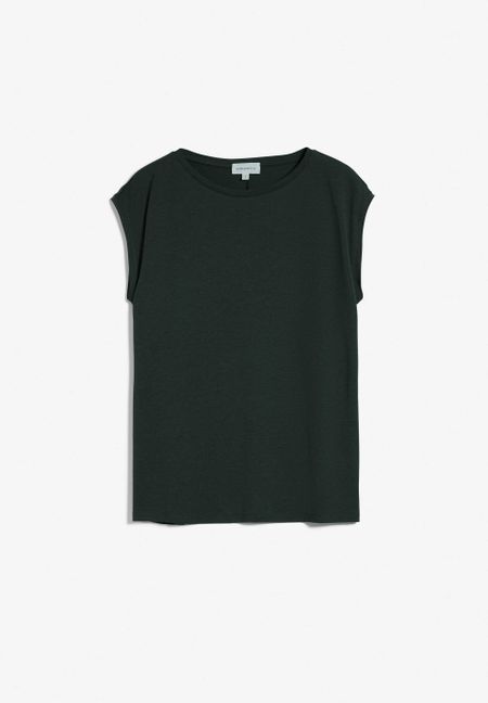 T-shirt léger vert foret en tencel et coton bio - jilaa vintage green