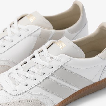 Baskets en cuir certifié | blanc "pure whisper" - Caval