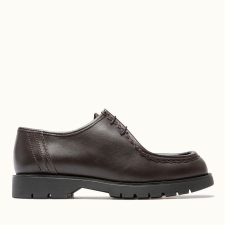 Derbies made in france en cuir certifié | marron "padror marron noir" - Kleman