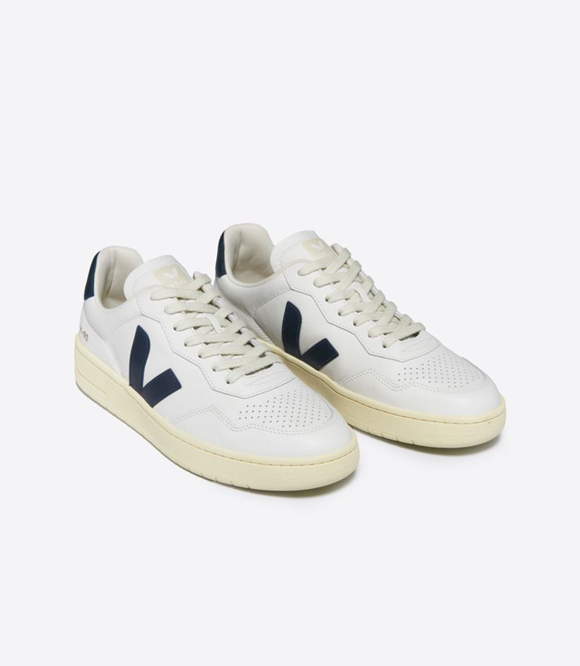 Baskets en cuir o.t. | blanc "v-90 o.t leather extra white nautico - Veja