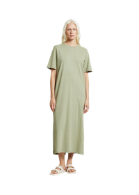 Robe en coton bio et chanvre | vert "dress lammhult hemp tea green"