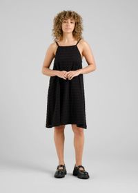 Robe en coton bio | noir "dress nykvarn lace black - black"