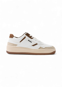 Baskets vegan | multicolor "gen1 - coco white & brown suede"
