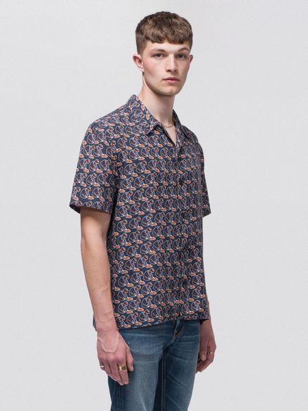 Chemise imprimé manches courtes en tencel - arvid