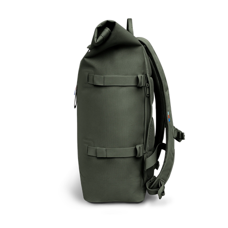 Sac à dos 31l en matière recyclée | vert "rolltop 2.0 algae" - Got Bag