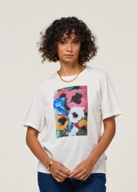 T-shirt en coton bio | écru "molln - off white"