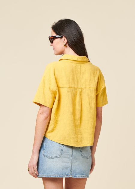 Jupe en coton biologique recyclé | bleu "aacumeri - andromedar" - Armedangels