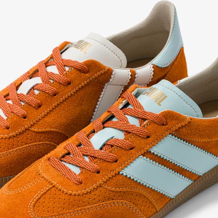 Baskets en cuir certifié | orange "sunset mermaid" - Caval