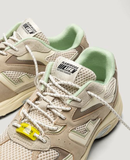 Baskets vegan | écru "wairoa stone matcha" - Flamingos Life