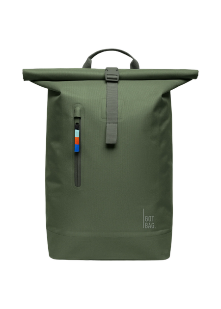 Sac à dos imperméable 26l en matière recyclée | vert "rolltop lite 2.0 algae" - Got Bag