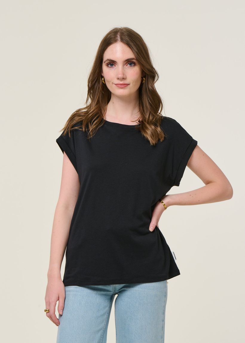 T-shirt en tencel | noir "jilaana black"" - Armedangels