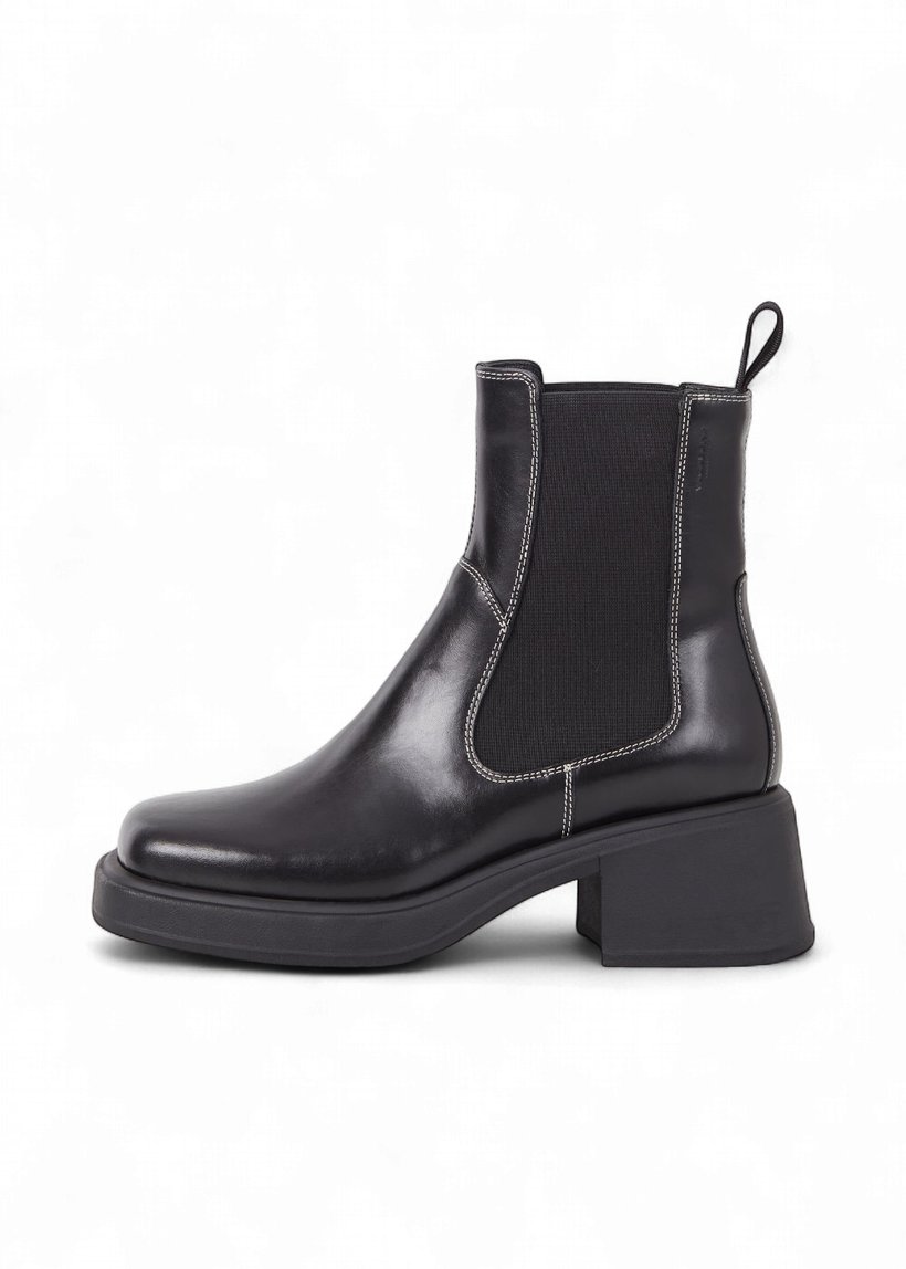Bottines en cuir certifié | noir "dorah - black white" - Vagabond