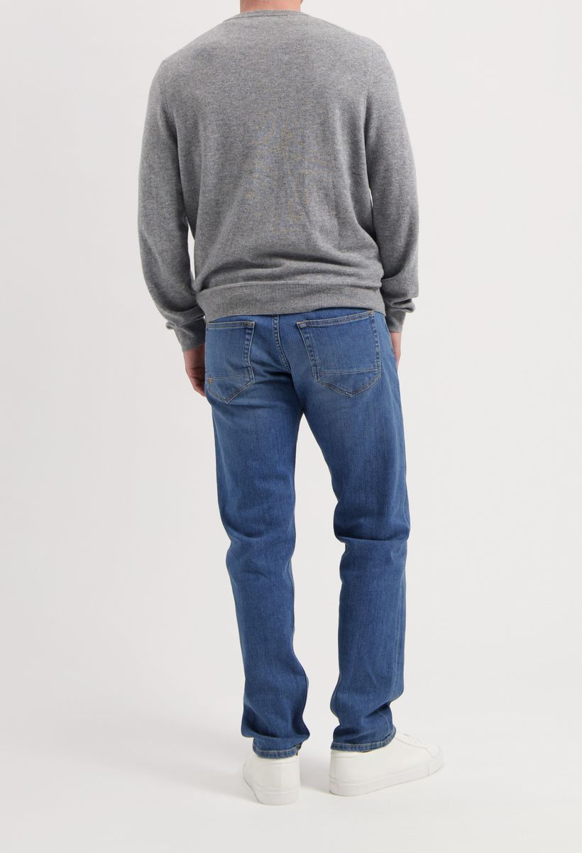 Jean droit en coton bio et coton recyclé - "hank mid tapered - medium heritage" - Mud Jeans
