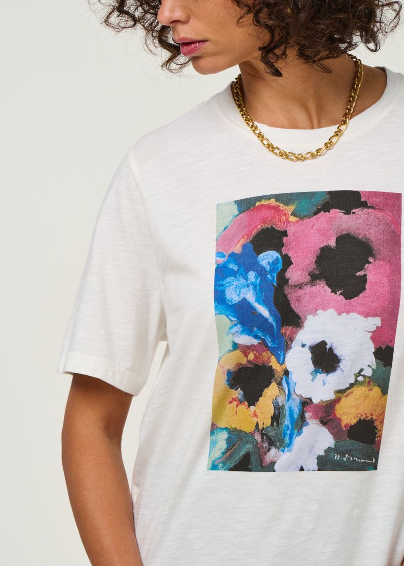 T-shirt en coton bio | écru "molln - off white" - Twothirds