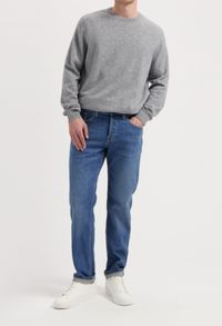 Jean droit en coton bio et coton recyclé - "hank mid tapered - medium heritage"