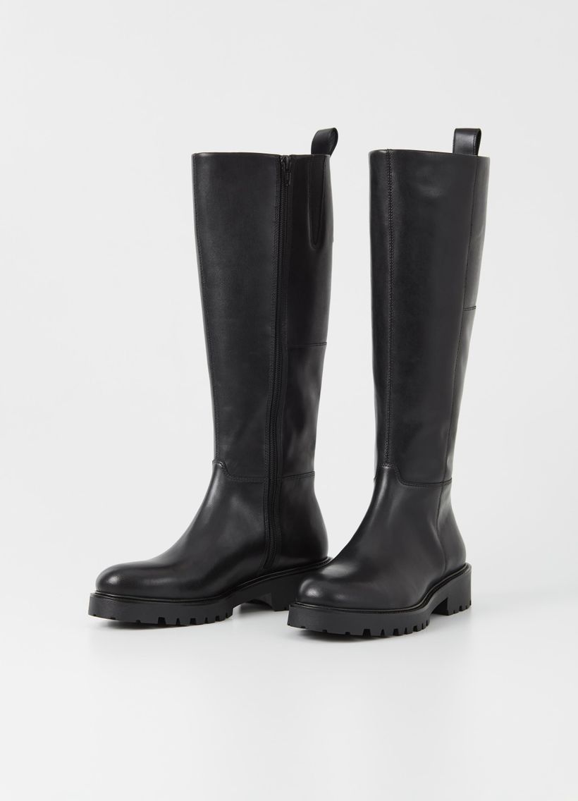 Bottes hautes en cuir certifié | noir "kenova black" - Vagabond