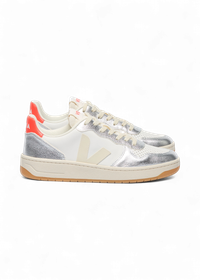 Baskets | multicolor "v-10 leather white pierre silver"