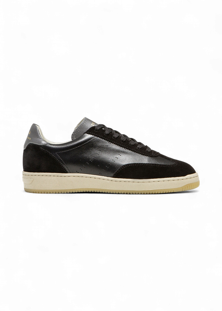 Baskets en cuir certifié | noir "zspgt max nappa suede - black" - Zespa