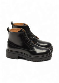 Bottines en cuir certifié | noir "bérénice"