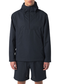 Coupe-vent en matière recyclée | bleu "technical hoodie water repellent - dark navy"