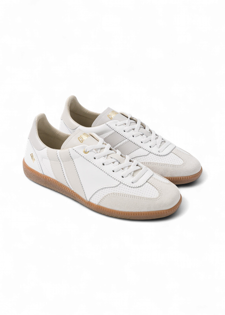 Baskets en cuir certifié | blanc "pure whisper" - Caval