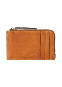 Portefeuille en cuir certifié | cognac "lola - cognac classic leather"