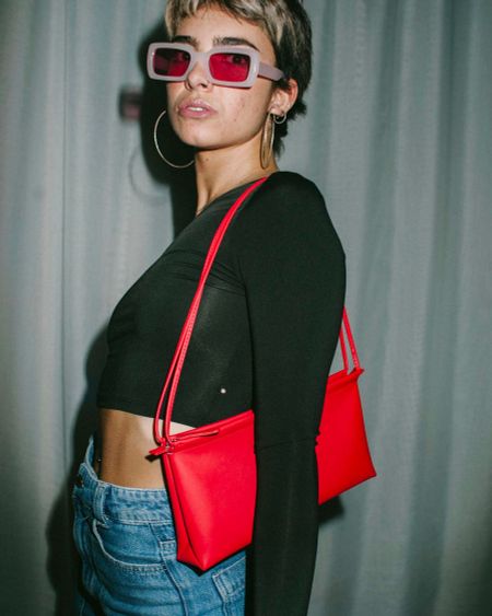 Sac rouge en recyclé - red - Walk with me