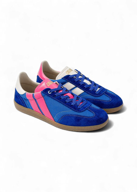 Baskets en cuir certifié | bleu "flash kiss" - Caval