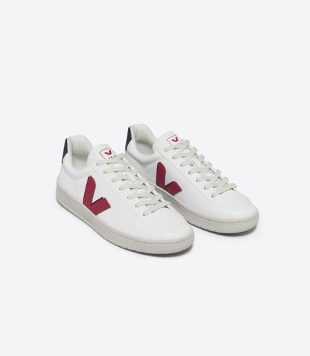 Baskets en c.w.l | blanc, noir et rouge "urca cwl white pekin nautico" - Veja