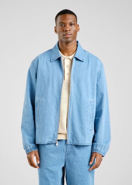 Veste denim léger en coton bio | bleu clair "jacket torhamn denim light blue" - Dedicated