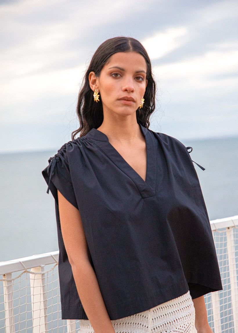 Blouse marie noire - Bonjour Demain